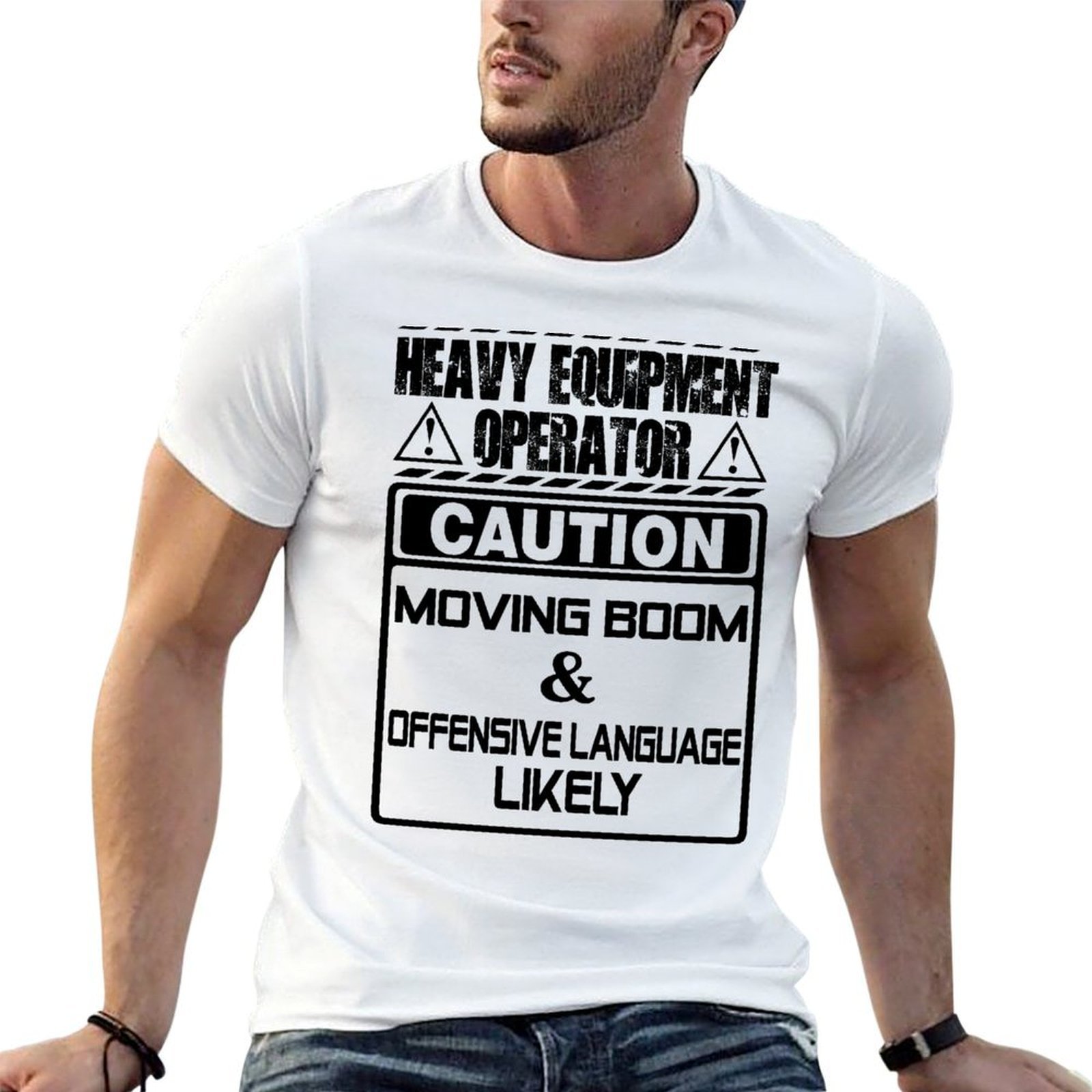 تي شيرت بطباعة فيكتور باجكراون - مراجعة Heavy Equipment Background وسعره