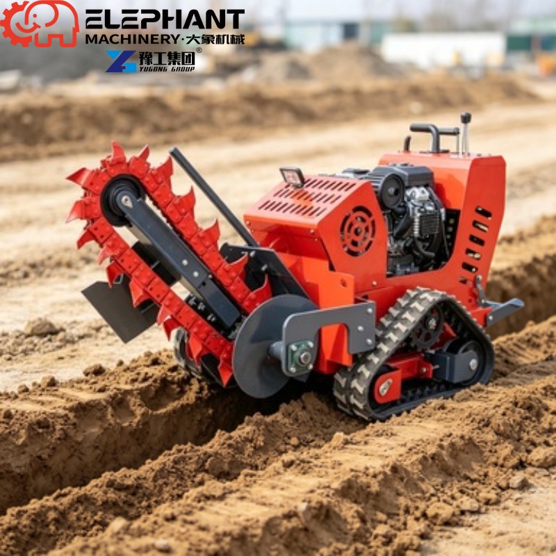 حفارة خنادق مجنزرة، حفارة خناد - مراجعة Trencher Machine Small وسعره