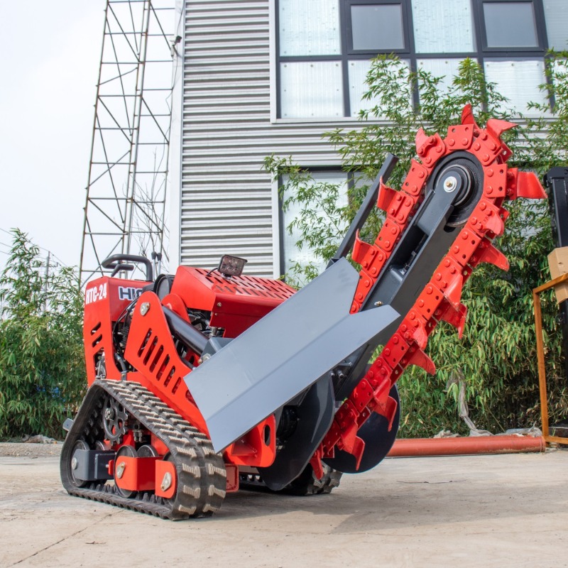 حفارة خنادق مجنزرة مطاطية صغير - مراجعة Trencher Machine Small وسعره