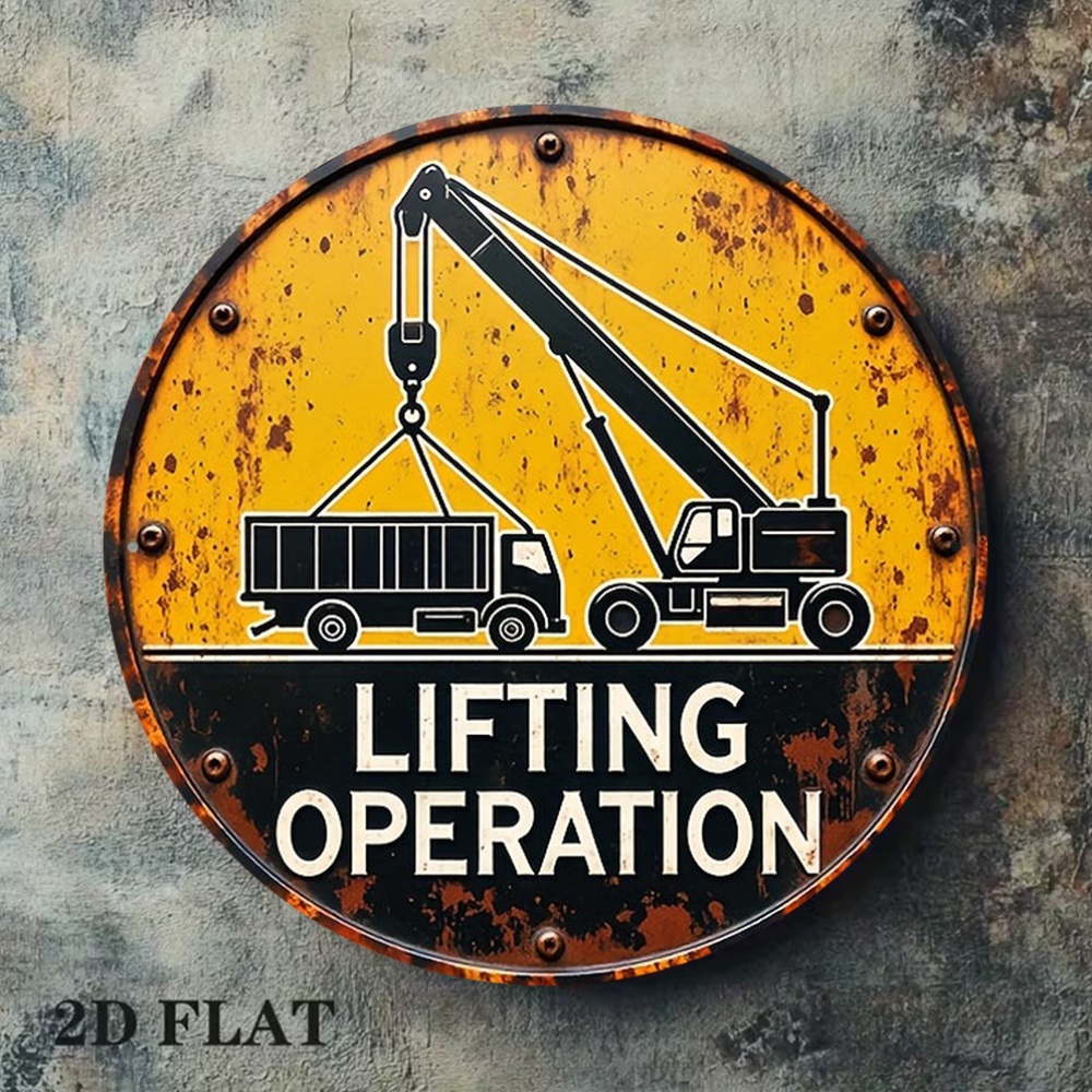 لافتة معدنية ثنائية الأبعاد دا - مراجعة Heavy Equipment Sign وسعره