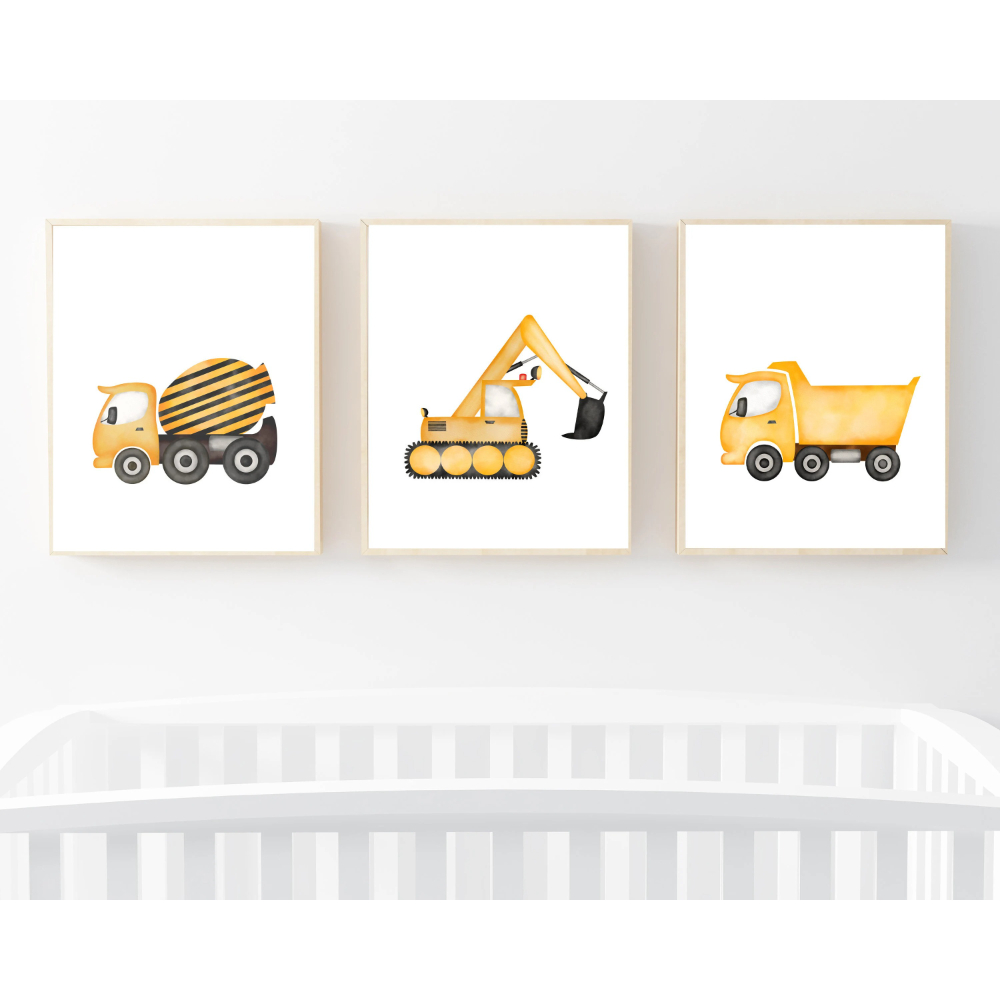 3 قطع من لوحات فنية بسيطة على  - مراجعة Heavy Equipment Background وسعره