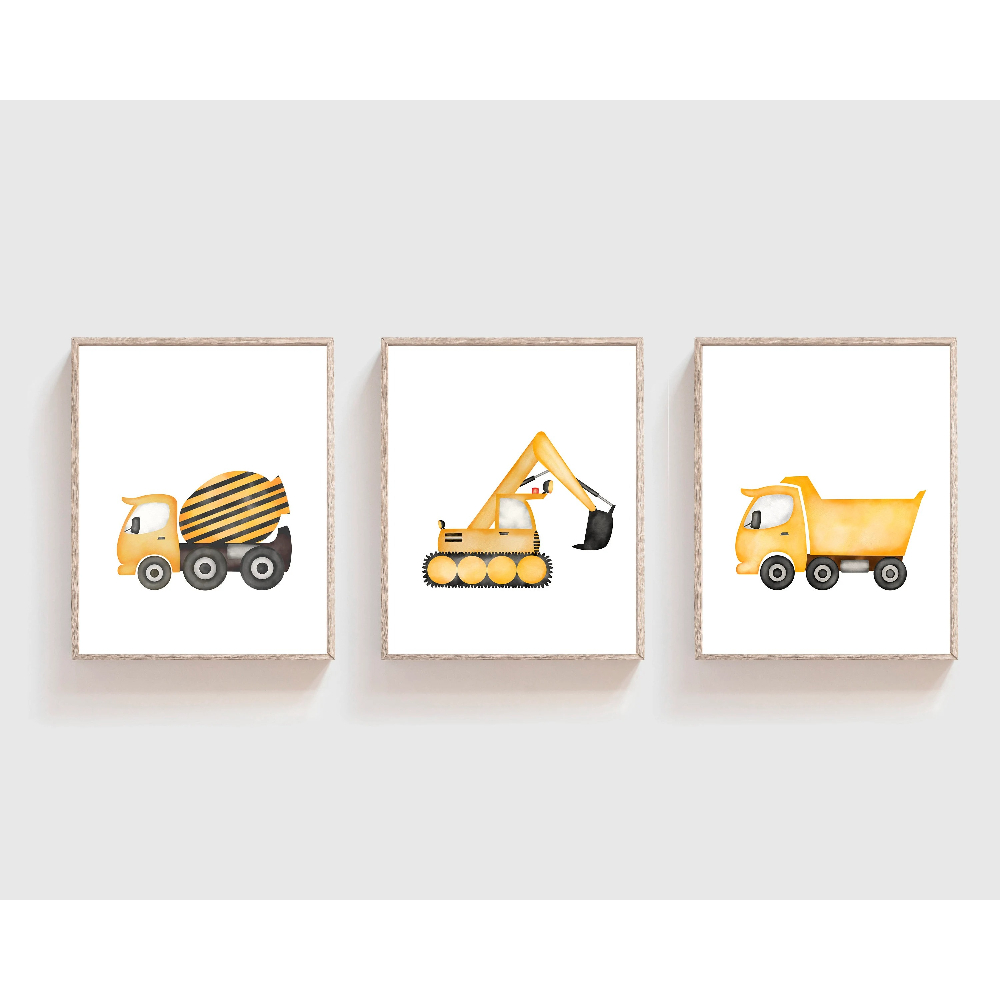 3 قطع من لوحات فنية بسيطة على  - مراجعة Heavy Equipment Background وسعره